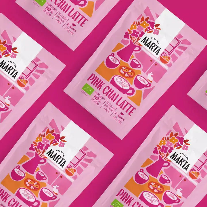 Pink Chai Latte